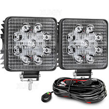 4INCH Offroad Led Light Bar Cube Work Light Truck SUV ATV W/ Harness Switch Kit.