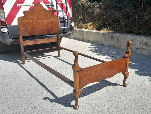 Antique burr walnut single - burr,