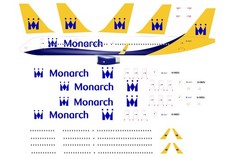 Aviation decals monarch - decals,