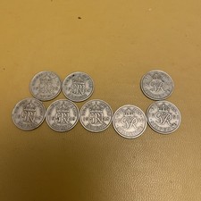 Sixpence 1948 49 51 x 8 Total Lovely Set of Coins A Bargain for Collectors