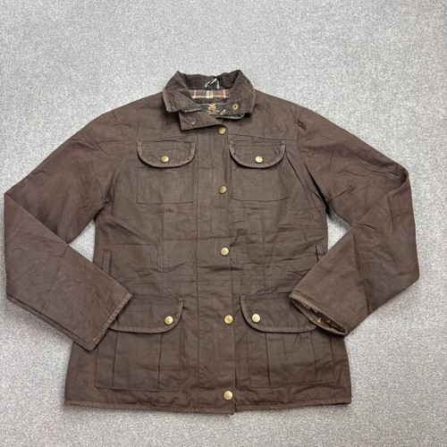 Wax jacket womens small brown - jacket,