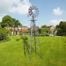 8 FT Metal Windmill Weather