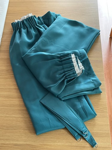 Teal pencil pleat - , curtains