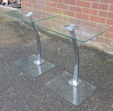 Pair vintage bedside tables