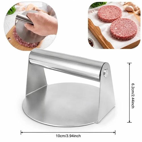 Burger press round stainless - burger,