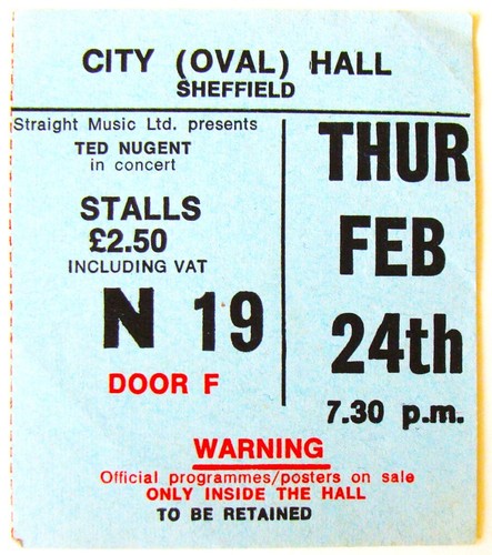 Ted nugent rare - ted, concert