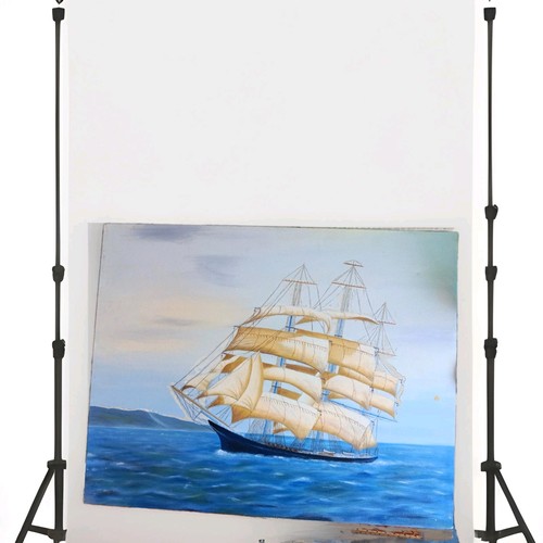 Clipper ship original oil - clipper,