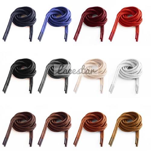 Waxed shoelaces 5mm dress - waxed, 2.5mm