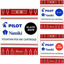 Pilot Namiki IC50 Fountain Pen Ink Cartridges - Assorted Colours and Pack Sizes