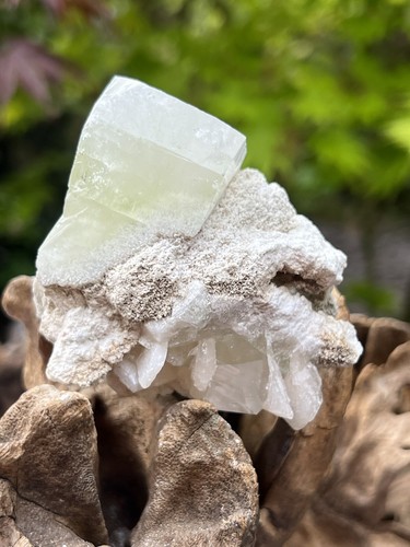 Green large cubic apophyllite - large,
