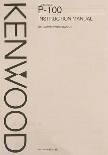 Kenwood 100 stereo turntable - p-100,