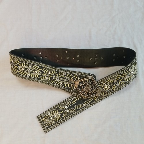 Embellished diamante leather - embellished,