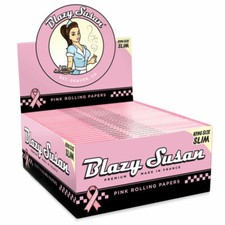 Blazy Susan King Size Slim Pink Rolling Papers Rizla Kingsize