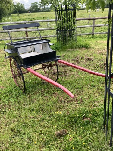 Vintage pony cart - -, window