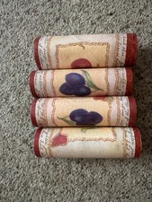 Vintage Wallpaper Border With Fruit Design