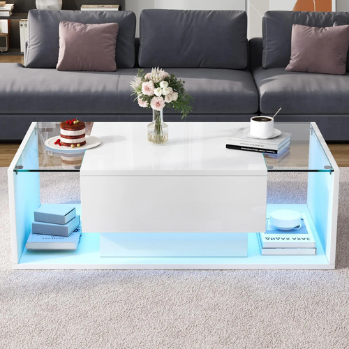 Coffee table with drawer - with, a