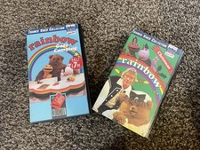 VINTAGE & ORIGINAL 1987 Rare RAINBOW CHRISTMAS & CAMPING VHS VIDEOS