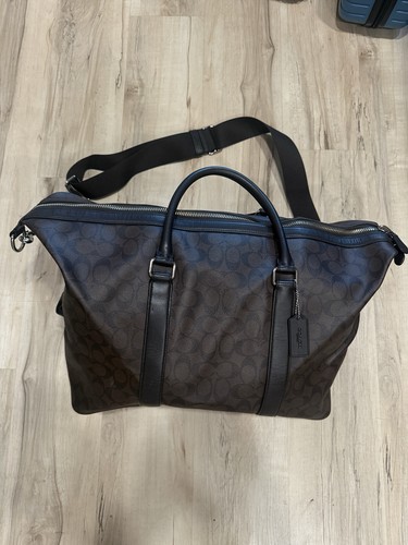 Coach leather duffle weekender - duffle,