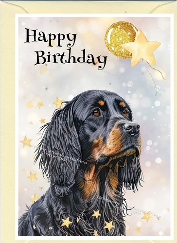 Gordon setter dog birthday - gordon,