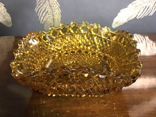 Sowerby Amber Glass Bowl