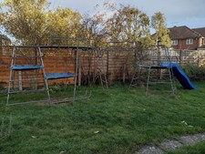 Massive TP Climbing Frame with monkey bridge and slide