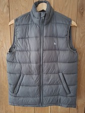 Men's Jack Wills Grey Kershaw Lightweight Puffer Gilet - Medium