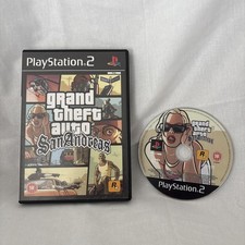 Grand theft auto San Andreas - ( ps2 / PLAYSTATION 2 game ) Tested.