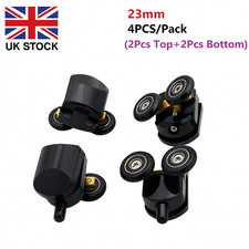 4 Pcs Black Shower Door