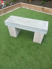Handfinished Concrete Bench
