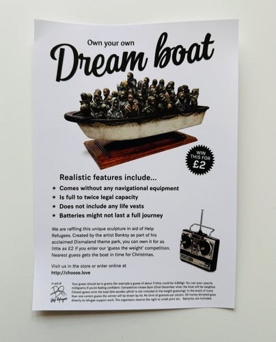 Banksy dismaland dream boat - dismaland,