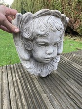 Stone cherub Wall Planter/ garden ornament (wall hanging)