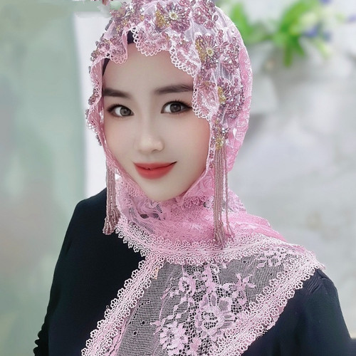 Bonnet cap lace beaded - bonnet,