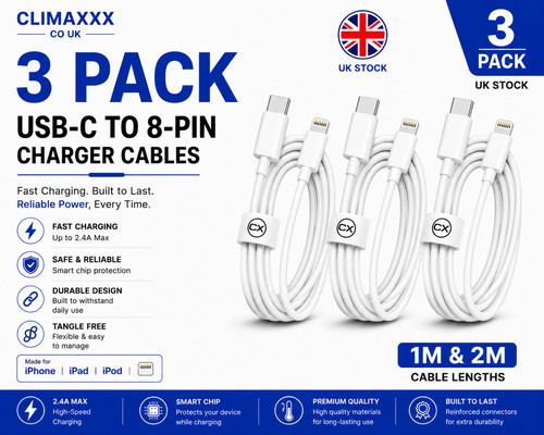 Iphone charger cable - (3, pack)