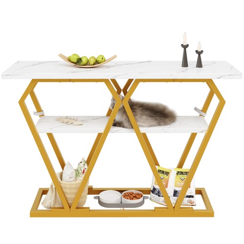 120cm console table marble - table,