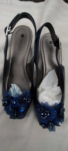 Ladies pavers sling back navy - ladies,