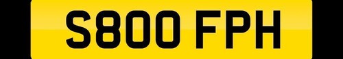 Number plate registration s800 - number,