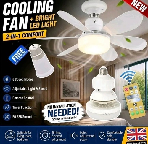 40w led ceiling fan - fan, light