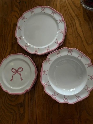 Shabby chic pink bow - pc,