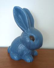 Vintage SylvaC Blue 1028 Snub Nose Rabbit Bunny 10" Genuine pre 1982