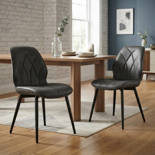 Modern faux leather dining - modern,