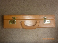 Vintage tan leather - tan, attache