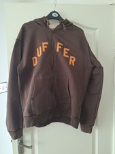 Duffer Of St George Vintage Expedition brown rare hoodie. Large. VGC.