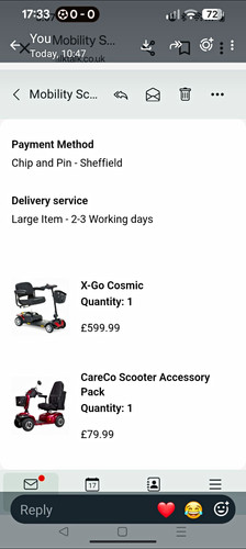 Careco cosmic 4 wheel - careco, x-go