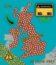 Abandoned urbex pins map - pins, ~