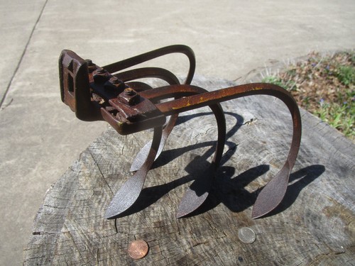 Vintage tine push plow - vintage,