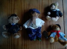 Collectors Teddy Bears x4