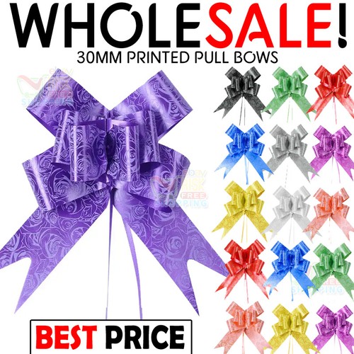 100pc pull bows 30mm large - 100pc,