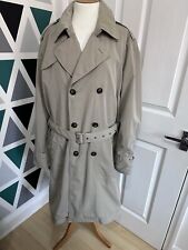 MENS VINTAGE BARBOUR MACLENNAN T1169 WATERPROOF & BREATHABLE TRENCH COAT, LARGE