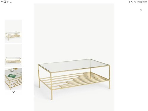 John lewis gold - gold/glass, coffee