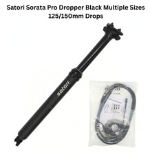 Satori Pro Seatpost Dropper Sorata For Bicycles Black 31.6mm Multiple Sizes